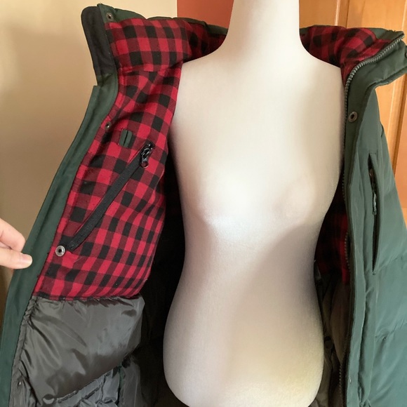 Woolrich Authentic Elm Green 550 Down Langhorn Jacket Parka Coat Men's Size L - Picture 10 of 14